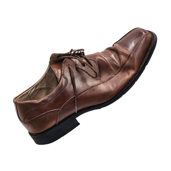 Florsheim Shoes Mens 11 3E Wide Comfortech Leather Oxford Dress Square Toe Lace - Picture 7 of 16